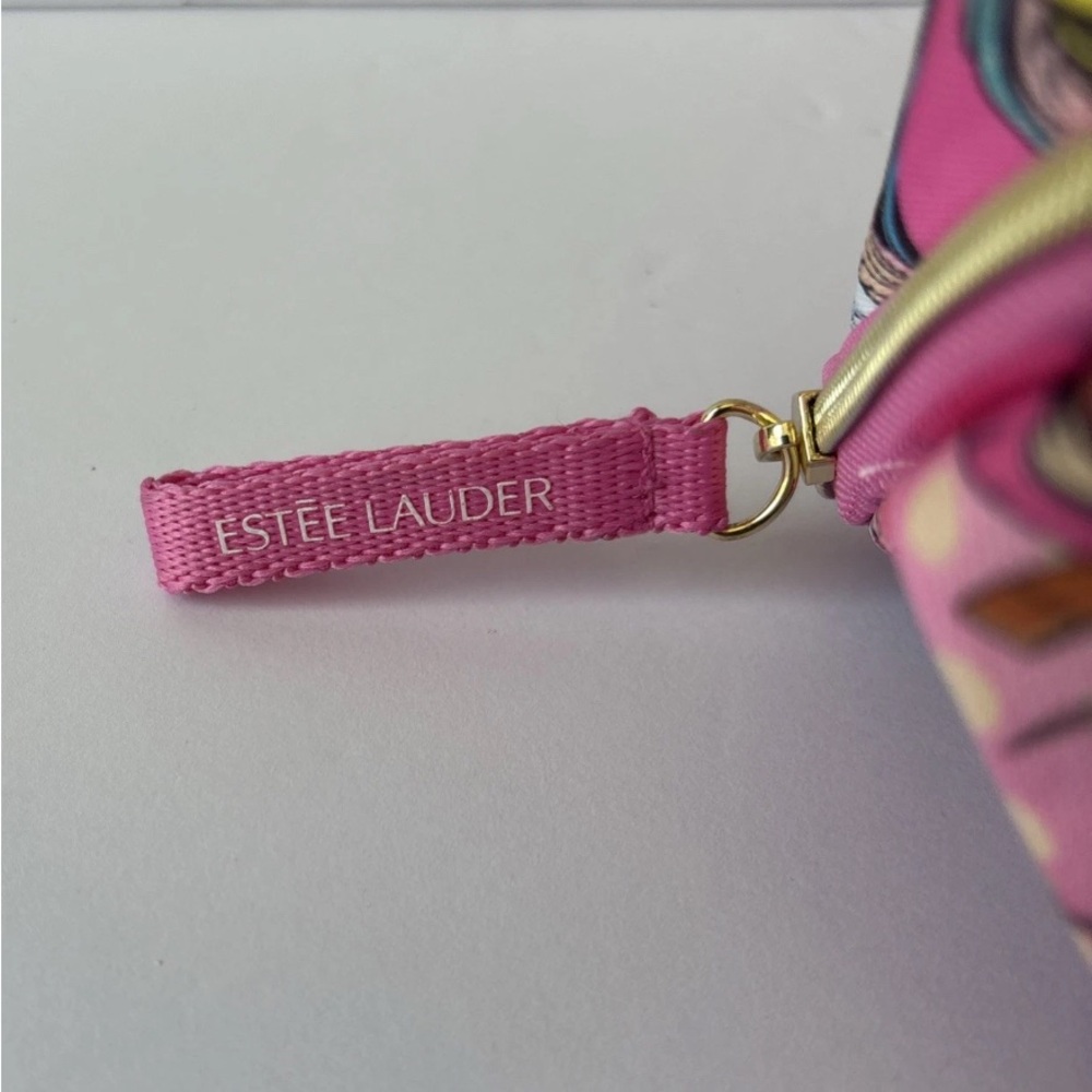Estee Lauder Pink Comic Print Cosmetic Bag - Picture 2 of 9